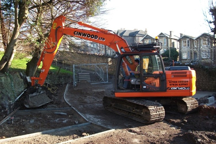 Cinwood's Doosan DX140LC excavator 