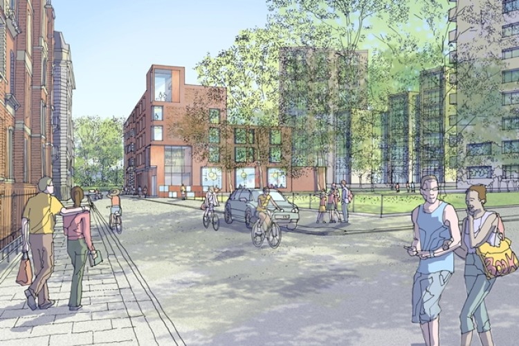 Artist's view of how Luxborough Street will look