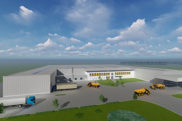 CGI of the factory expansion