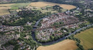 The viaduct runs over Yarm and the river Tees [Photo: Network Rail]