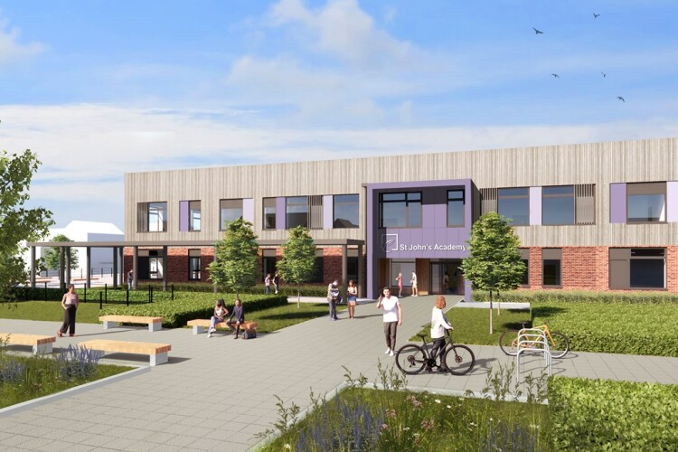 CGI of St John&rsquo;s Academy