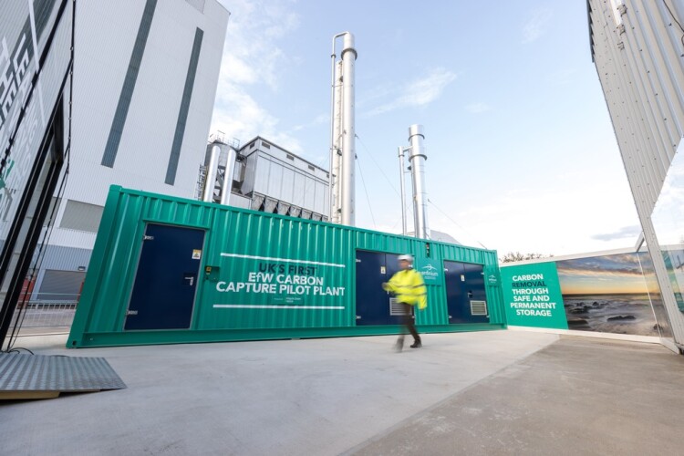 The scaled-down containerised CCS plant