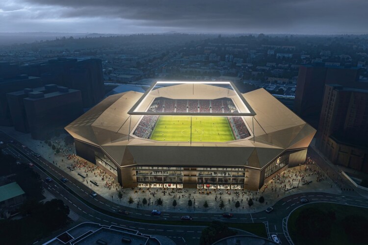 Luton Town's planned Power Court  Stadium, designed by Aecom and SISA, could be ready by 2027