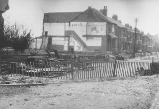 View of the tunnel in April 1953, following the collapse