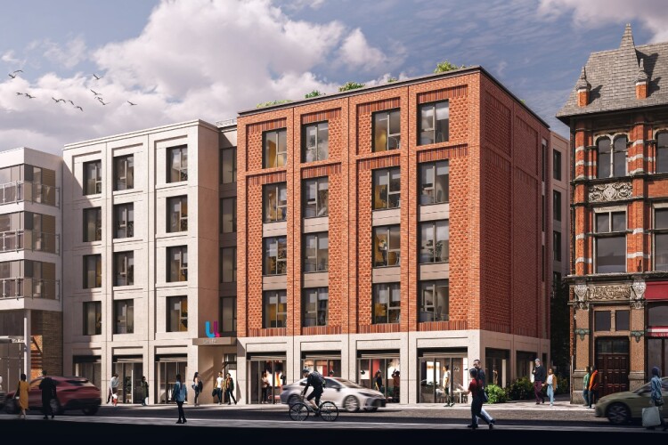 CGI of the planned development for 119 High Street in Southampton