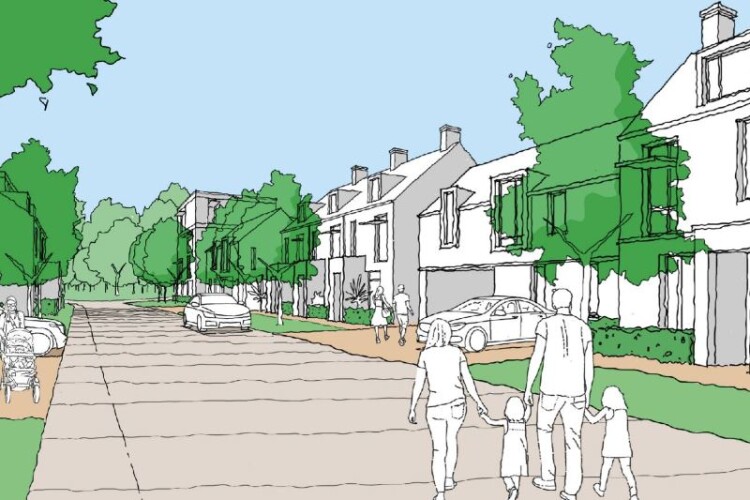 The planning application seeks to deliver 244 affordable homes