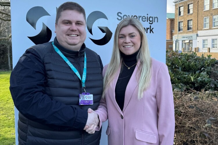 SNG contracts manager Daniel Osgood (left) and United Living Property Services regional manager Keri Smith