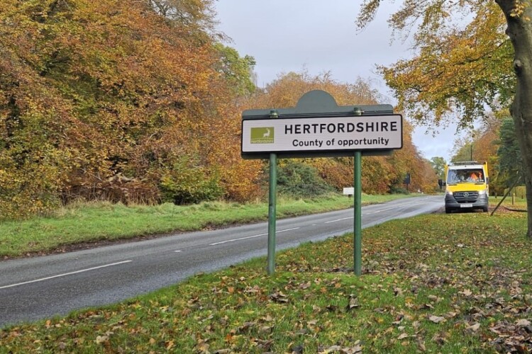 Hertfordshire has 5,100 km of carriageways for Ringway to look after