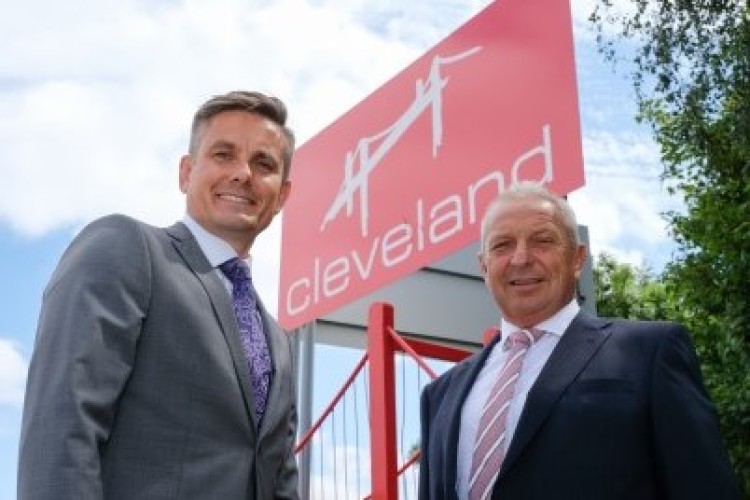 Patrick Lawson (left) with Cleveland Bridge UK head of infrastructure Andrew Morris