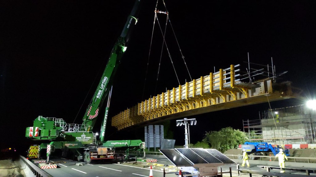 Rapid installation for M4 overbridge