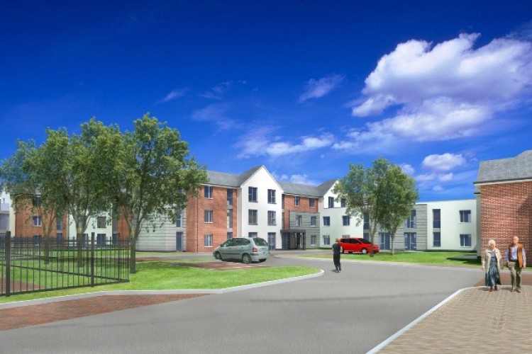 Artist&rsquo;s impressions of the new care home under construction in Springfield Road, Grantham.