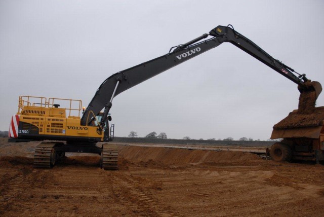 Volvo EC700C flagship excavator debuts at Breedon PLC