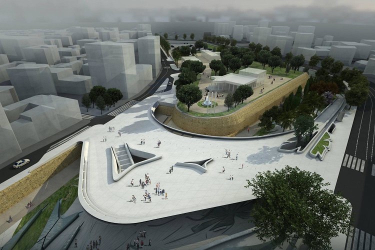 The covers will be used on Zaha Hadid's Eleftheria Square project
