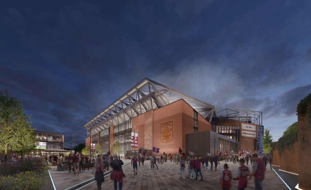 Aston Villa unveils CGIs of stadium redevelopment