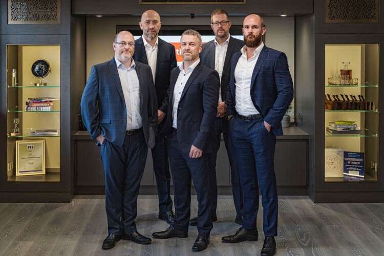 The directors &ndash; commercial director Richard Hollingsworth, production director John Richardson, managing director Neil Bottrill, financial director Neil Simpson and contracts director Dan Cashmore