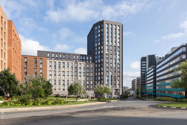 CGI of the Hollis Croft scheme, which rises to 17 storeys 