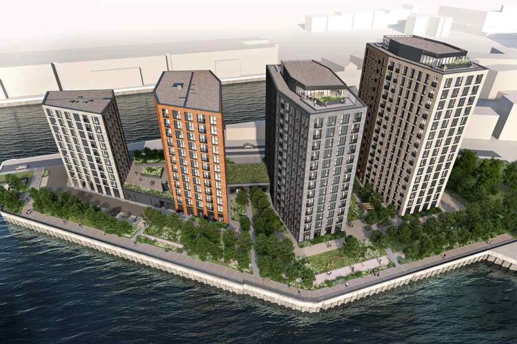 The Dockside development is designed by 3DReid Architects