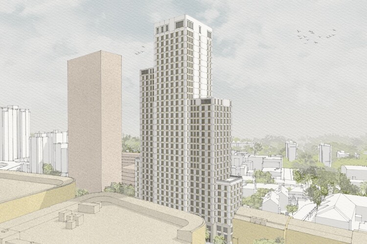 Artist's impression of the planned tower