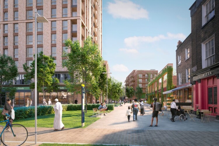 Artist's impression of what Stroudley Walk will look like (and below)