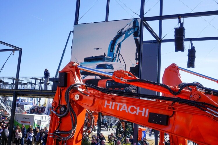 Hitchai unveiled its Landcros One concept machine on screens at Bauma 2025, the first hint of what was to come