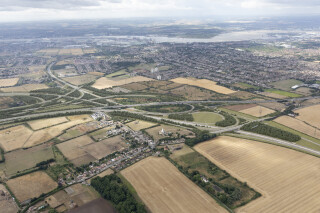 Proposed view of the A13/A1089 in Essex looking south