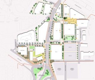 The First Street masterplan – tap/click on image to enlarge