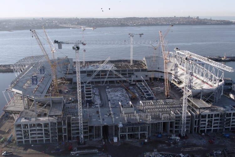 The new stadium is taking shape