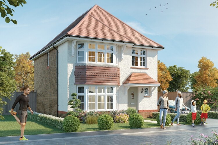 The sort of house that Redrow plans to build on the Hamlet Park estate in Rainham