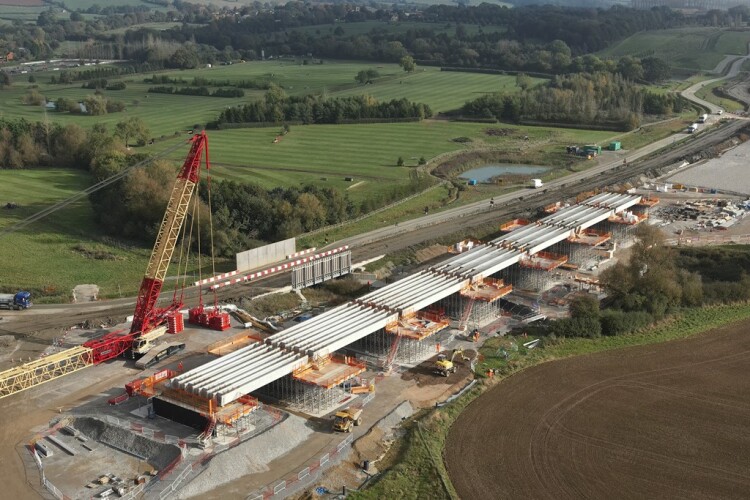 Highfurlong Brook viaduct is taking shape