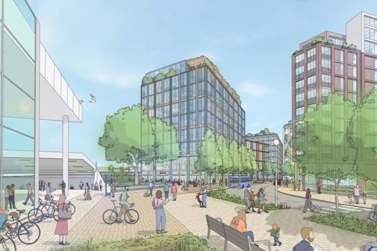 An initial design for the new town centre