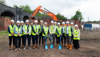 Representatives from McLaren Living and HG Construction gathered on site this week with members of the project team for an official ground-breaking ceremony 