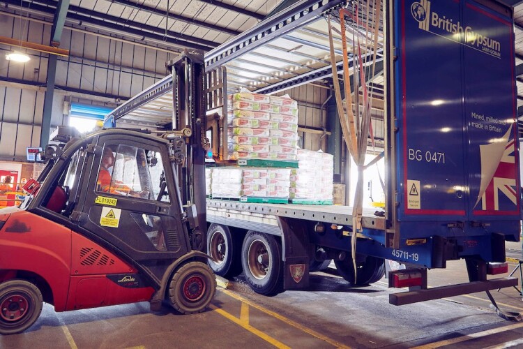 British Gypsum is taking delivery of more than a million green Loop pallets