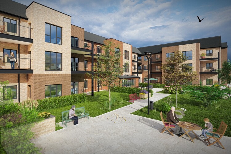 The development would include 65 extra-care retirement flats