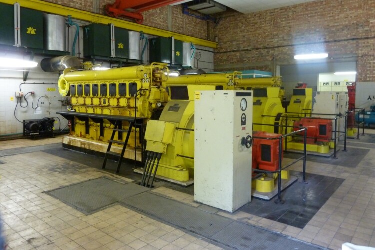 The generators that will be replaced as part of the Folkestone Road pumping station project