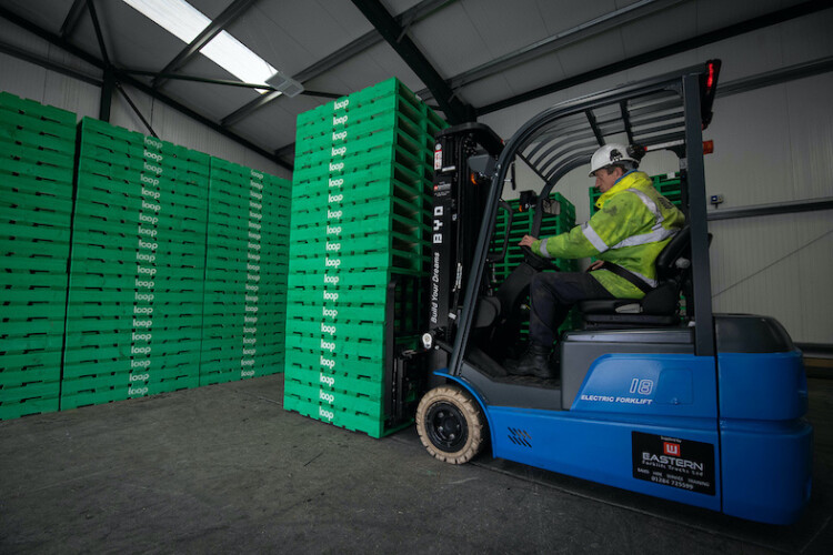 British Gypsum is taking delivery of more than a million green Loop pallets