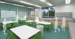 A classroom within Littleborough Community Primary School